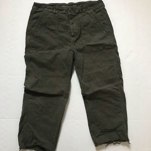 American Eagle High Waist Stretch Twill Utility Pant EUC